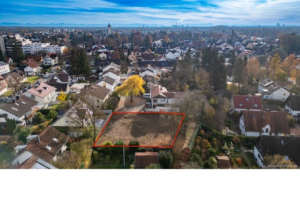 Verkauft im Bieterverfahren - Beste Lage in Ismaning in unmittelbarer Nähe zu den Isarauen - sonniges Grundstück mit ca. 850 m²