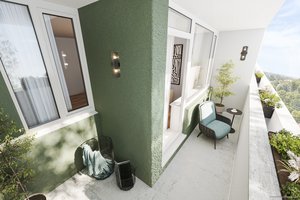 Bogenhausen: Renovierungsbedürftige 1-Zi.-Whg. im 6. OG (Lift) &amp; Alpenblick, Balkon zzgl. Lagerraum