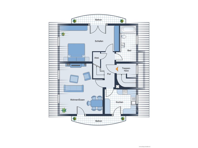 Familienwohntraum! 3-Zimmer-Maisonette-Dachgeschoss-Wohnung mit