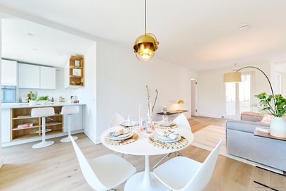 Verkauft im Bieterverfahren - Haidhausen: Neubau-Erstbezug. Exklusive 3-Zi-Whg - luxuriöses Wohnensemble (Fitnessstudio, Concierge).
