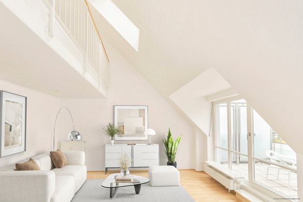 Verkauft im Bieterverfahren - Lichtdurchflutete 3,5-Zimmer-Maisonettewohnung mit sonniger Dachterrasse - Ruhige Innenhoflage in Neuhausen