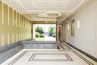 NY88 - 3-Zi.-Wohnung im 1. Obergeschoss. Hochwertiges, eindrucksvolles Wohnensemble in bester Lage.