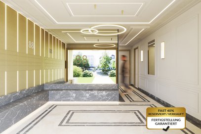 NY88 - Maxvorstadt. Helle 4-Zi-Whg mit Traumblick, ca. 2,7m Deckenhöhe, Balkon+Loggia &amp; Liftlanding