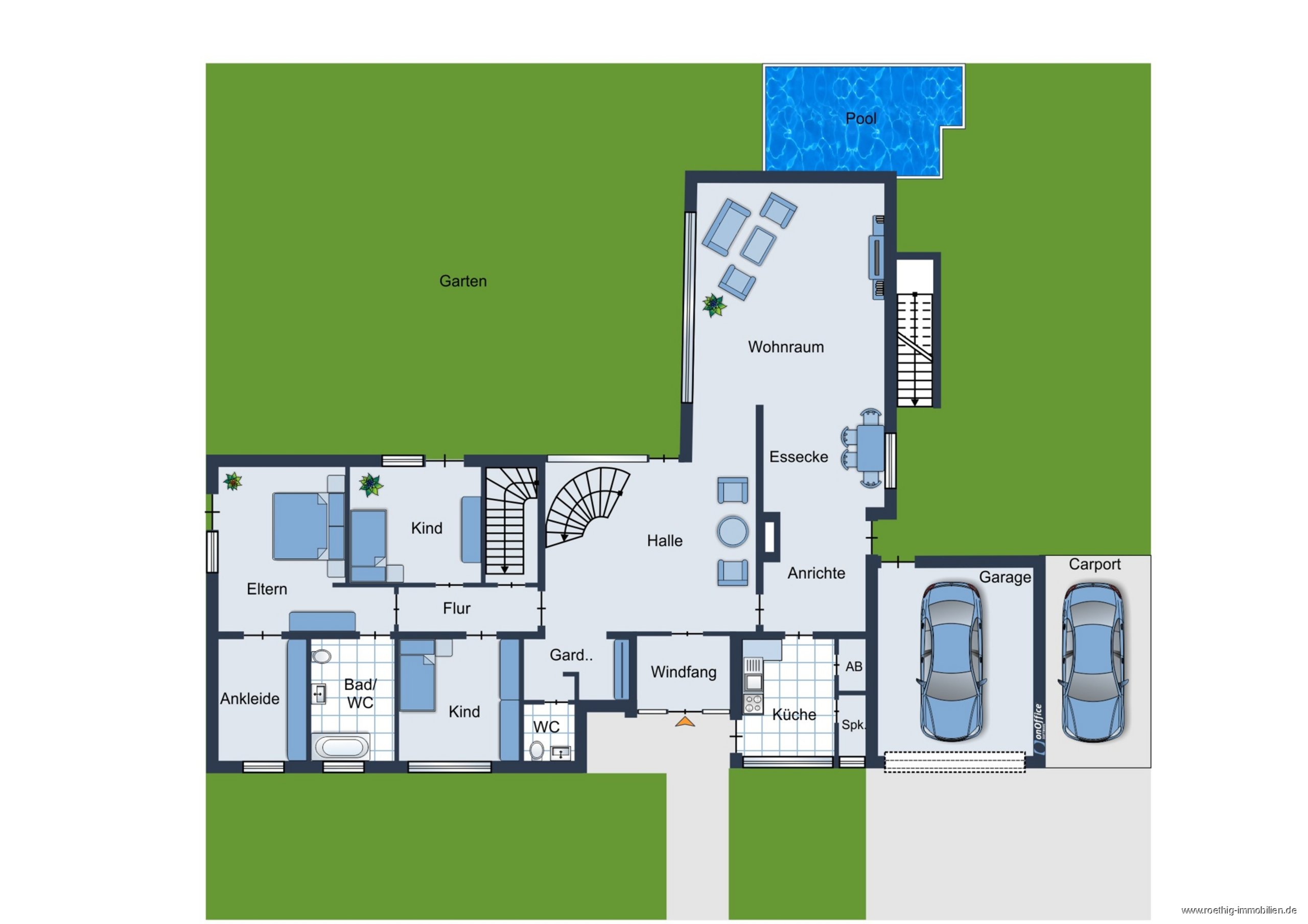 Rarität! Bogenhausen, großzügige, elegante Villa mit großem Garten
