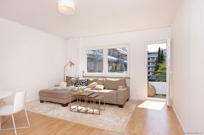 Verkauft im Bieterverfahren - Ruhig gelegen in Schwabing! 2-Zi.-Whg. mit perfektem Grundriss &amp; Balkon in idyllischer Innenhoflage.
